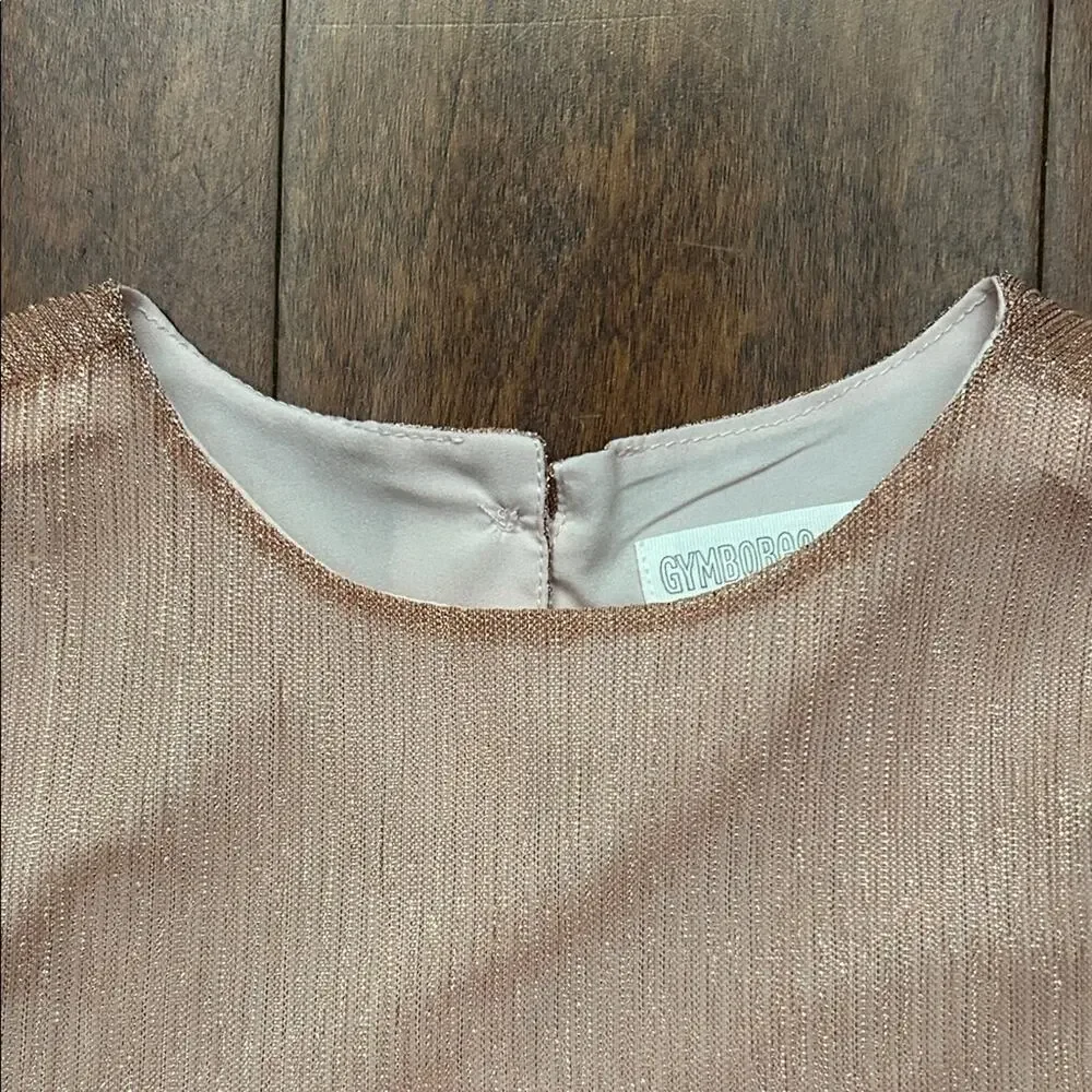 Gymboree Girl’s Shimmering Copper Special Occasion Party Dress, Size 18-24M